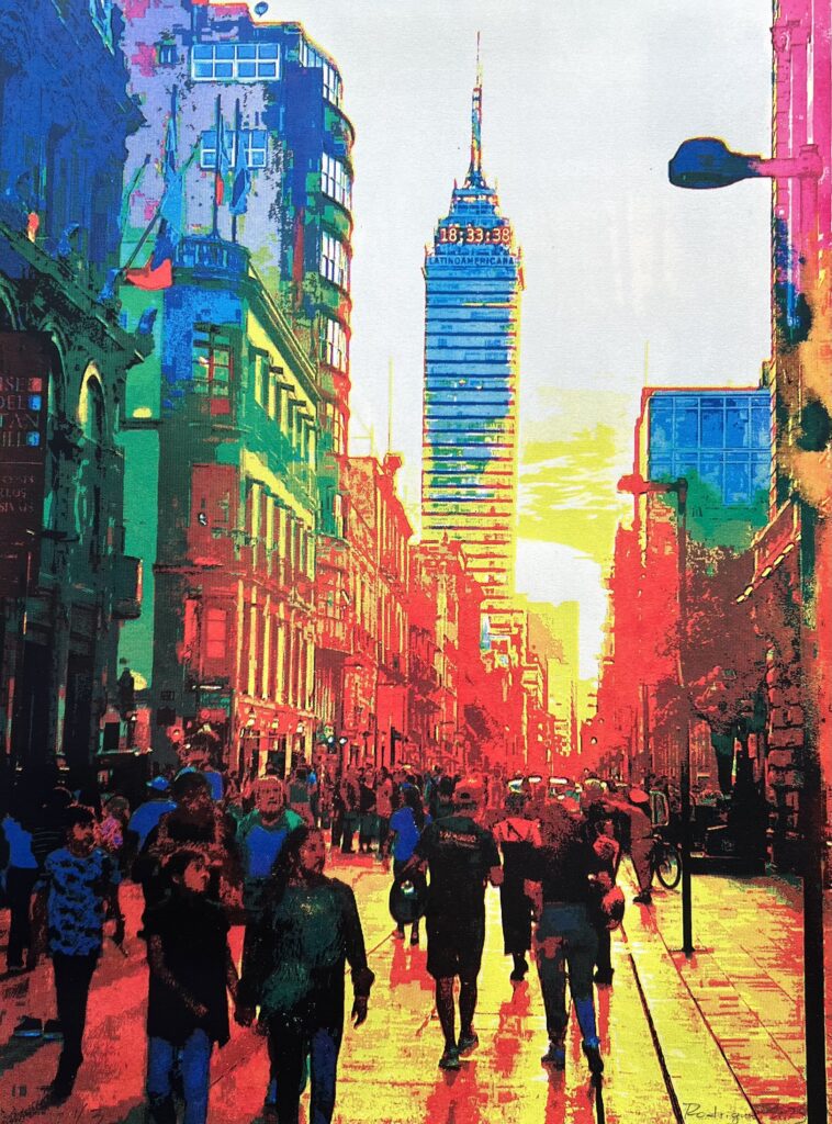 CDMX, screen print, 15.5”x19.5”, 2024