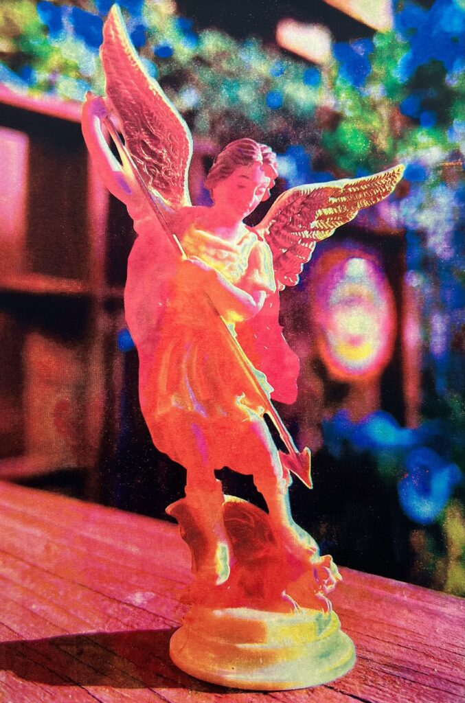 San Miguel, el arcángel, screen print, 15.5”x19.5”, 2024