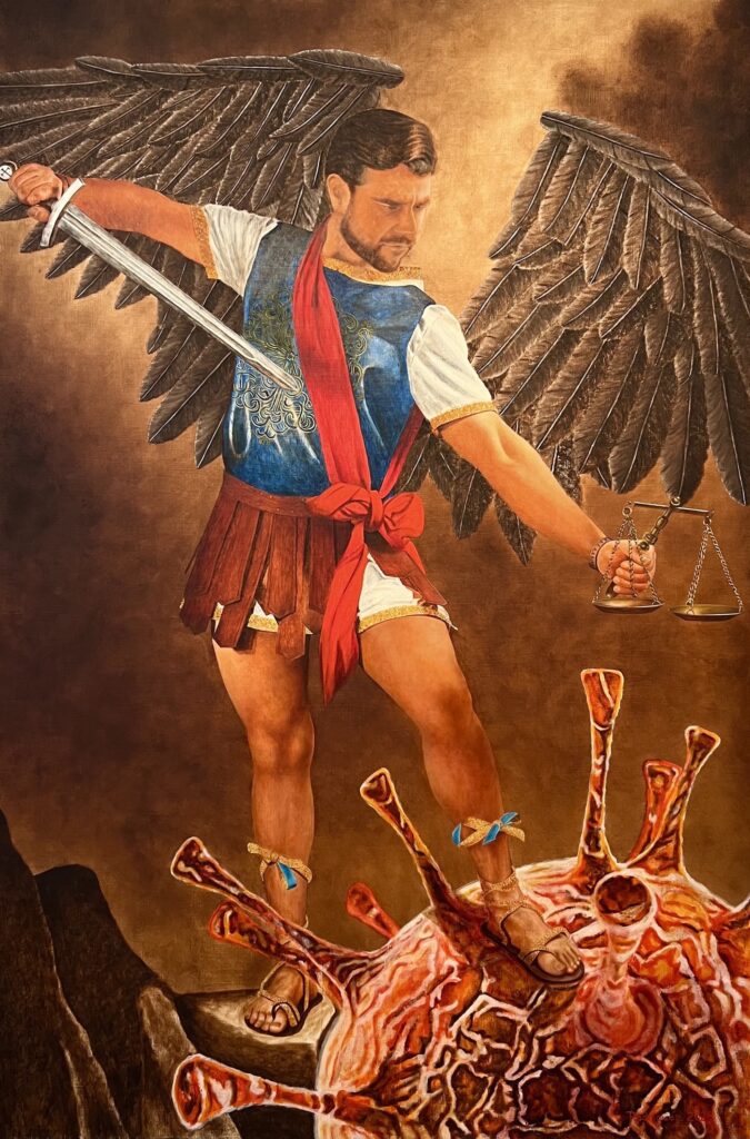 oil on linen on panel, 60"x40"x2", 2026